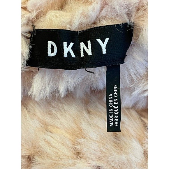 DKNY‎ faux fur light pink vest medium - Picture 6 of 8